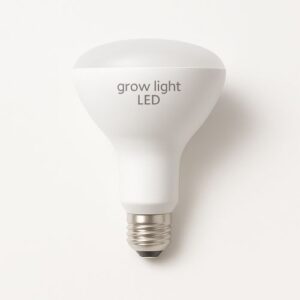 GE BR30 Balanced Spectrum LED grow light bulb, 9 watts, ideal for supporting healthy plant growth in indoor aquaponic and greenhouse setups.