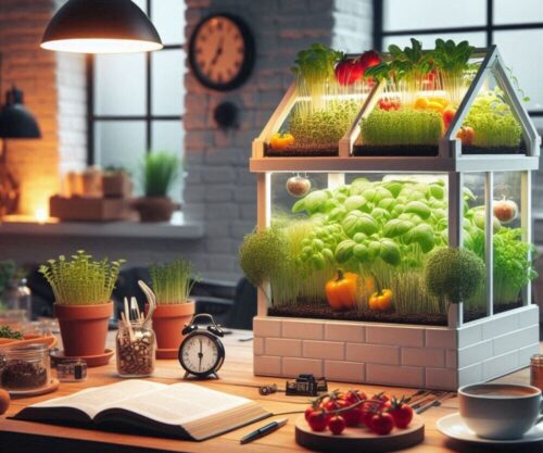 Indoor Herb Micro-Greenhouses