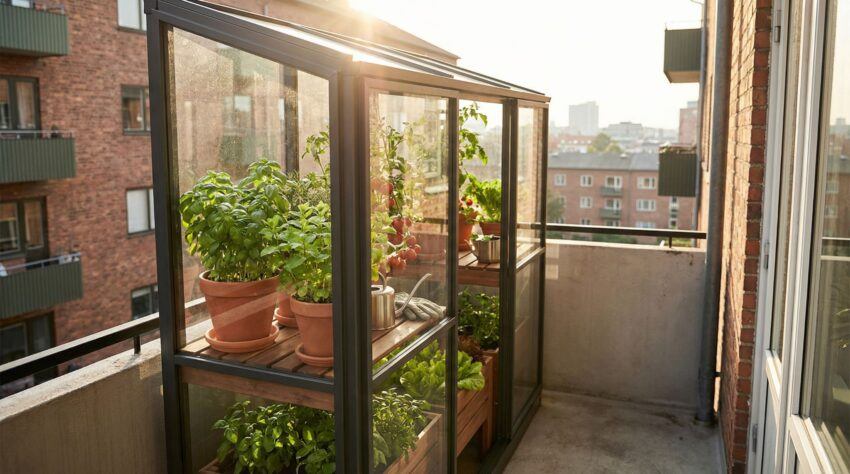 Best balcony greenhouse setup for apartment and small space gardening
